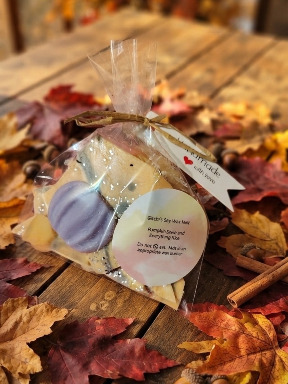 Handmade Soy Wax Melt Trio - Pumpkin Spice And Everything Nice Scent